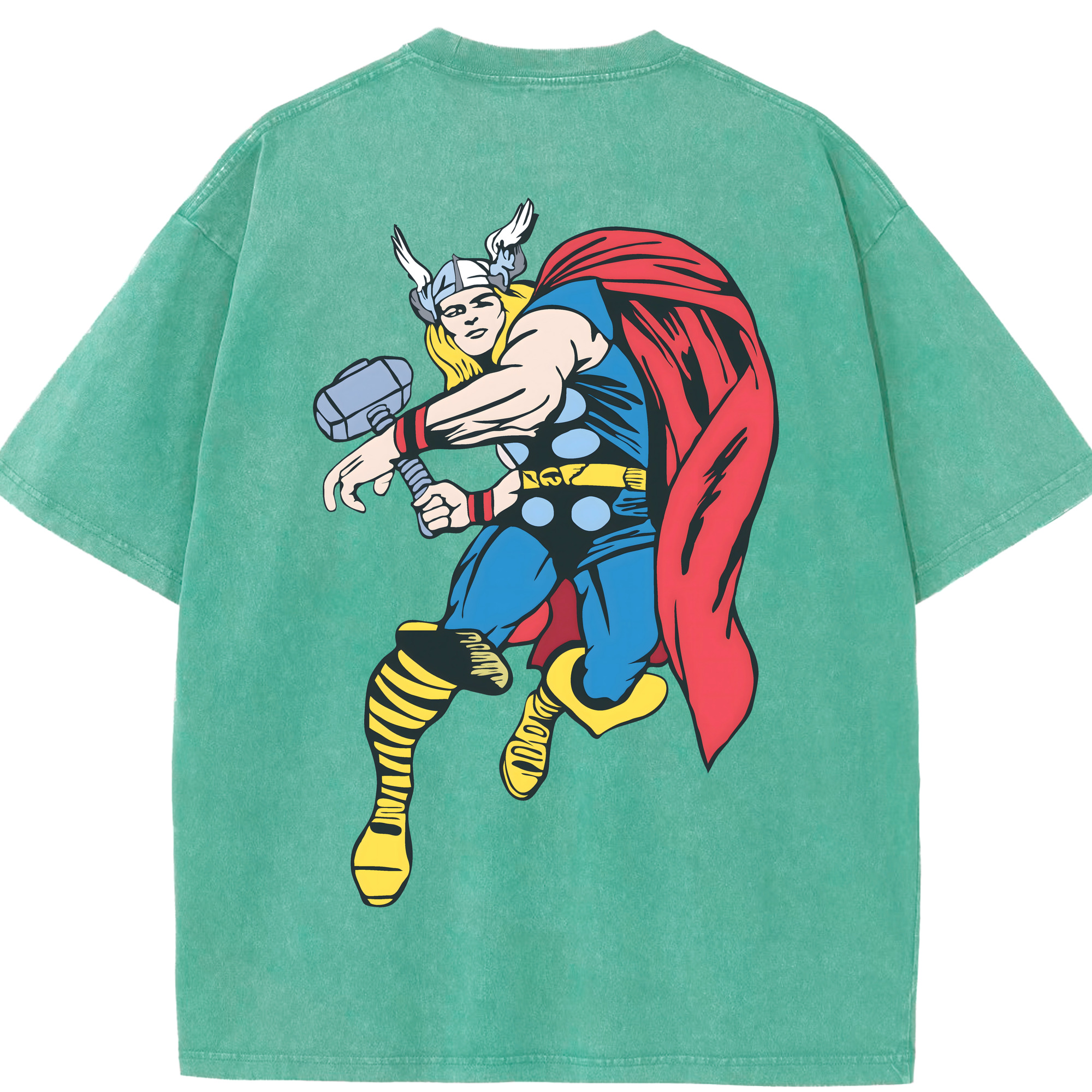 （画像用） アベンジャーズ The Avengers 綿100% ヴィンテージ風 半袖Tシャツ（背面プリント）
